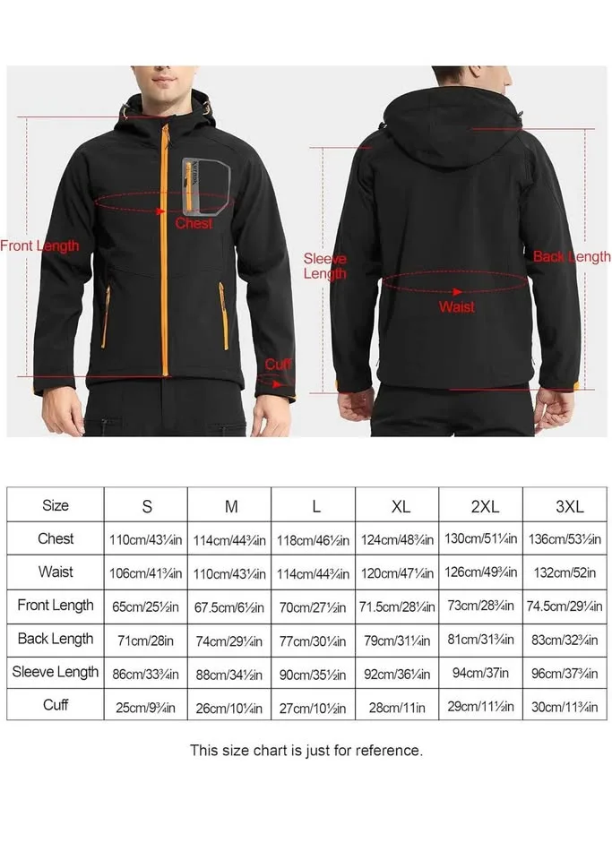 New - men jacket Softshell Jacket Lightweight Thermal image indicator(5)