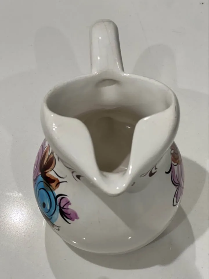 Vintage Alcobaca Portugal Floral Pitcher image indicator(4)