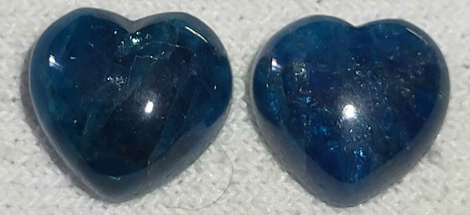 Blue Apatite Heart - photo 2