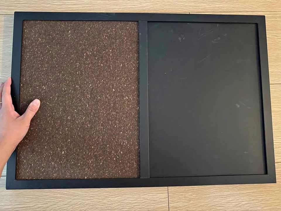 Magnetic Chalkboard Combo Framed Bulletin Board thumbnail