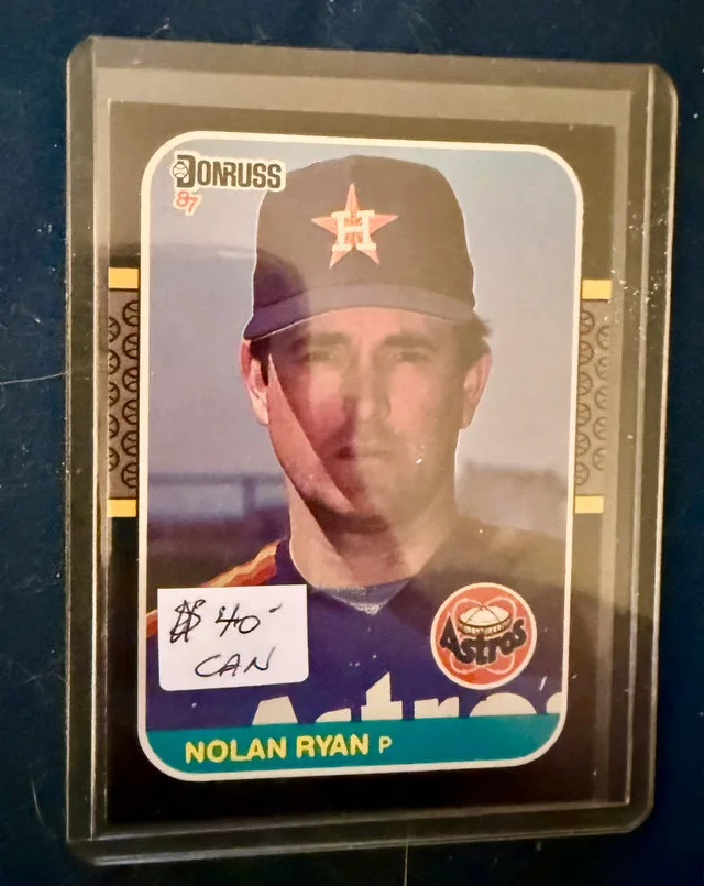 1987 Donruss Nolan Ryan Houston Astros Card #138 MLB HOF thumbnail
