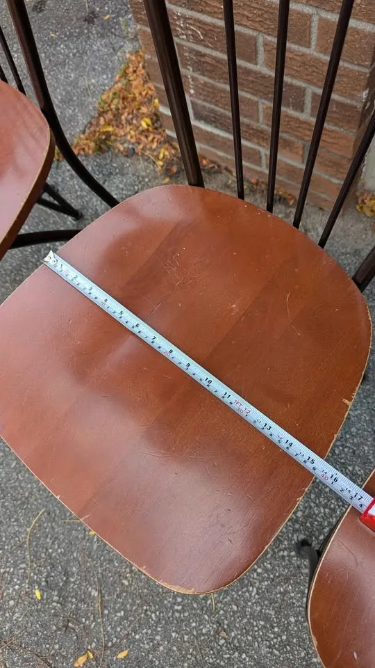 4 Metal & Wood Dining Bar/Dining Chairs - (Buy 2, 3 or 4) image indicator(5)