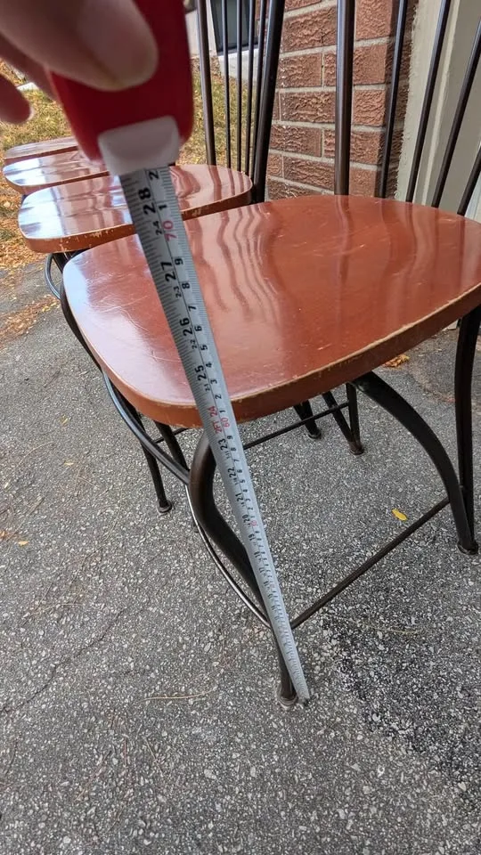 4 Metal & Wood Dining Bar/Dining Chairs - (Buy 2, 3 or 4) image indicator(7)