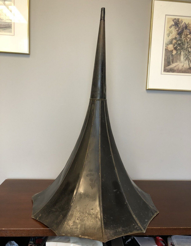 Edison Home gramophone horn - morning glory horn - photo 2
