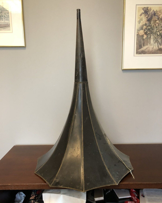 Edison Home gramophone horn - morning glory horn - photo 3