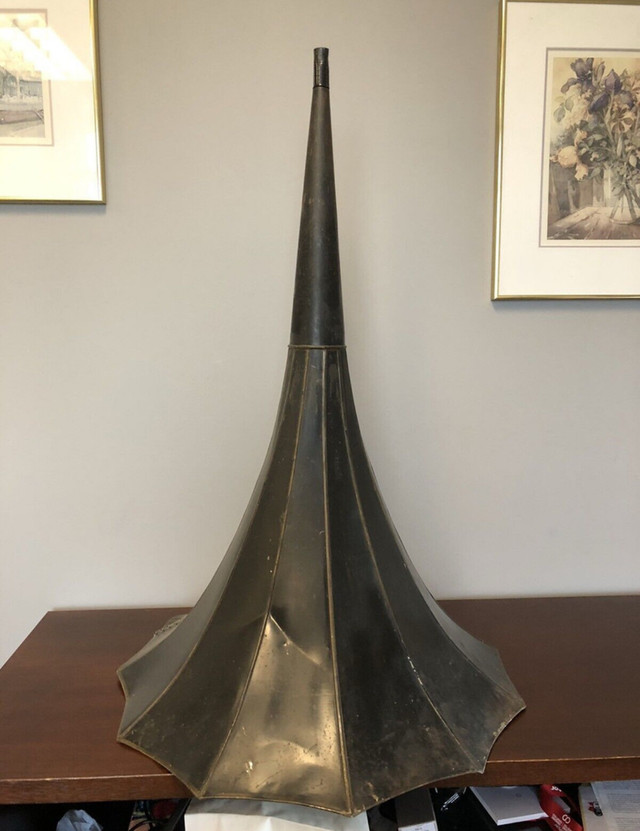 Edison Home gramophone horn - morning glory horn - photo 4
