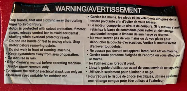 Spectra electric snow shovel image indicator(9)