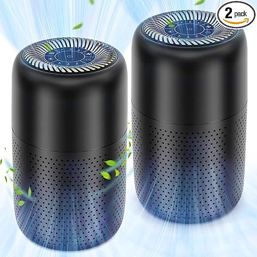 2-Pack High-Efficiency Air Purifiers