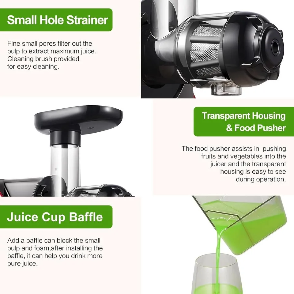 Aobosi Slow Masticating Juicer image indicator(6)