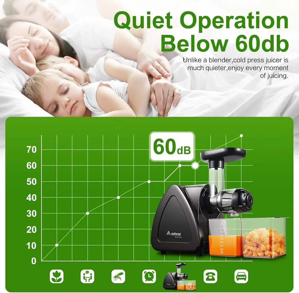 Aobosi Slow Masticating Juicer image indicator(7)
