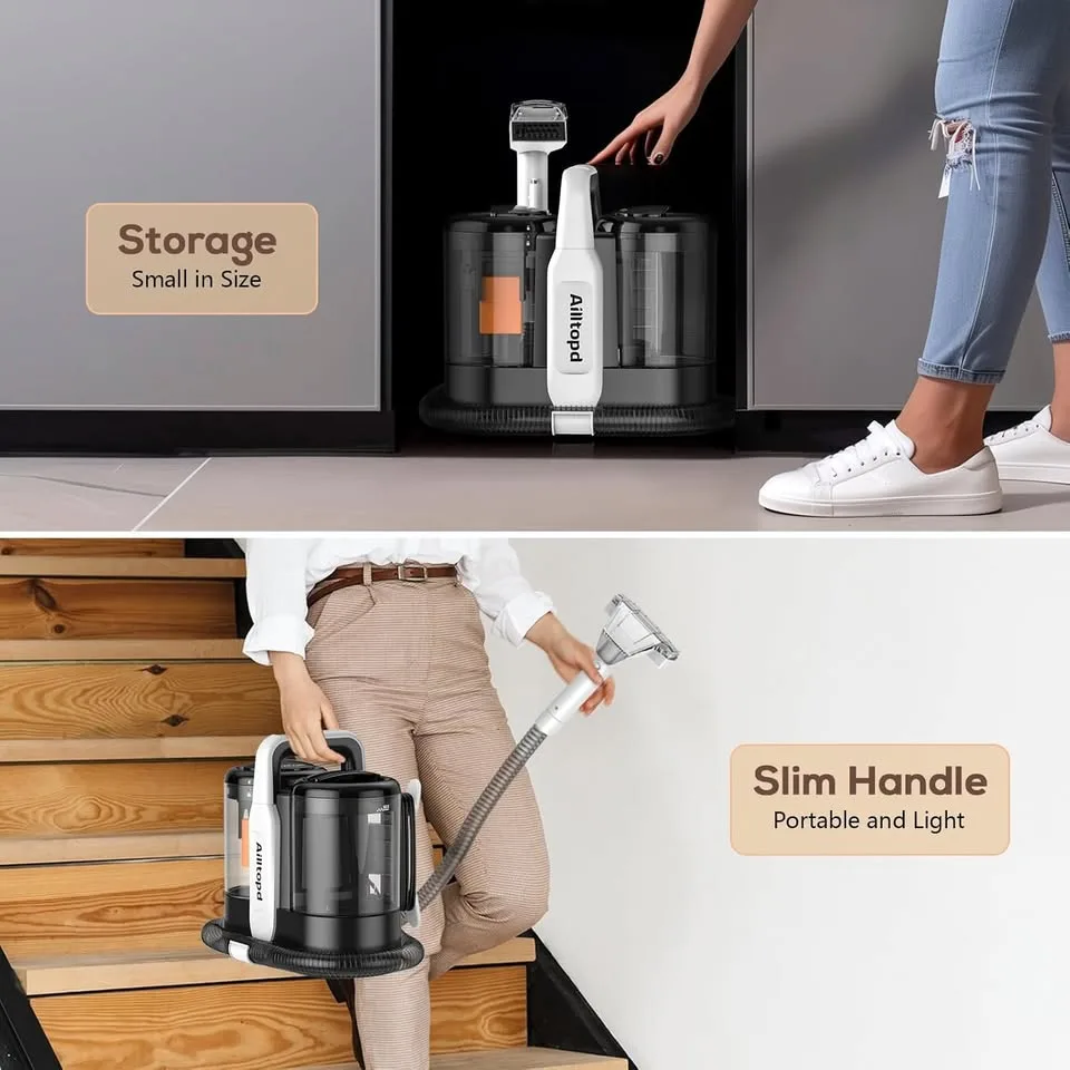 Ailltopd Portable Carpet & Upholstery Cleaner image indicator(8)