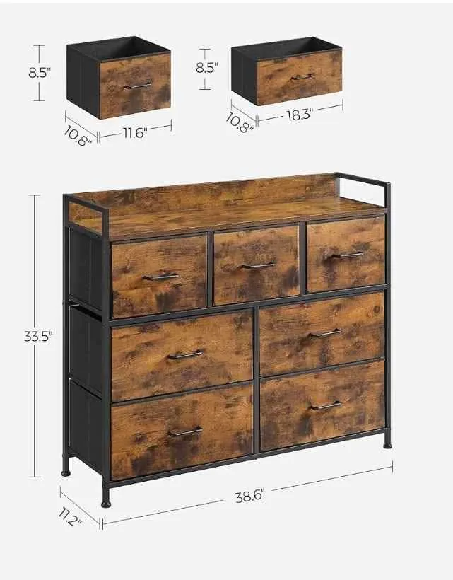 SONGMICS 7-Drawer Dresser – Brand New image indicator(8)