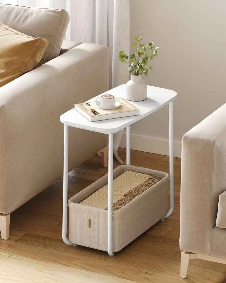 VASAGLE Side Table with Fabric Basket – Brand New image indicator(6)