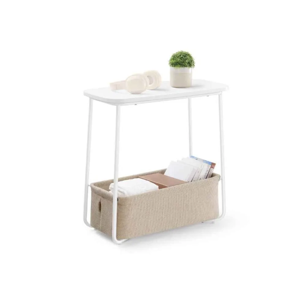 VASAGLE Side Table with Fabric Basket – Brand New image indicator(7)