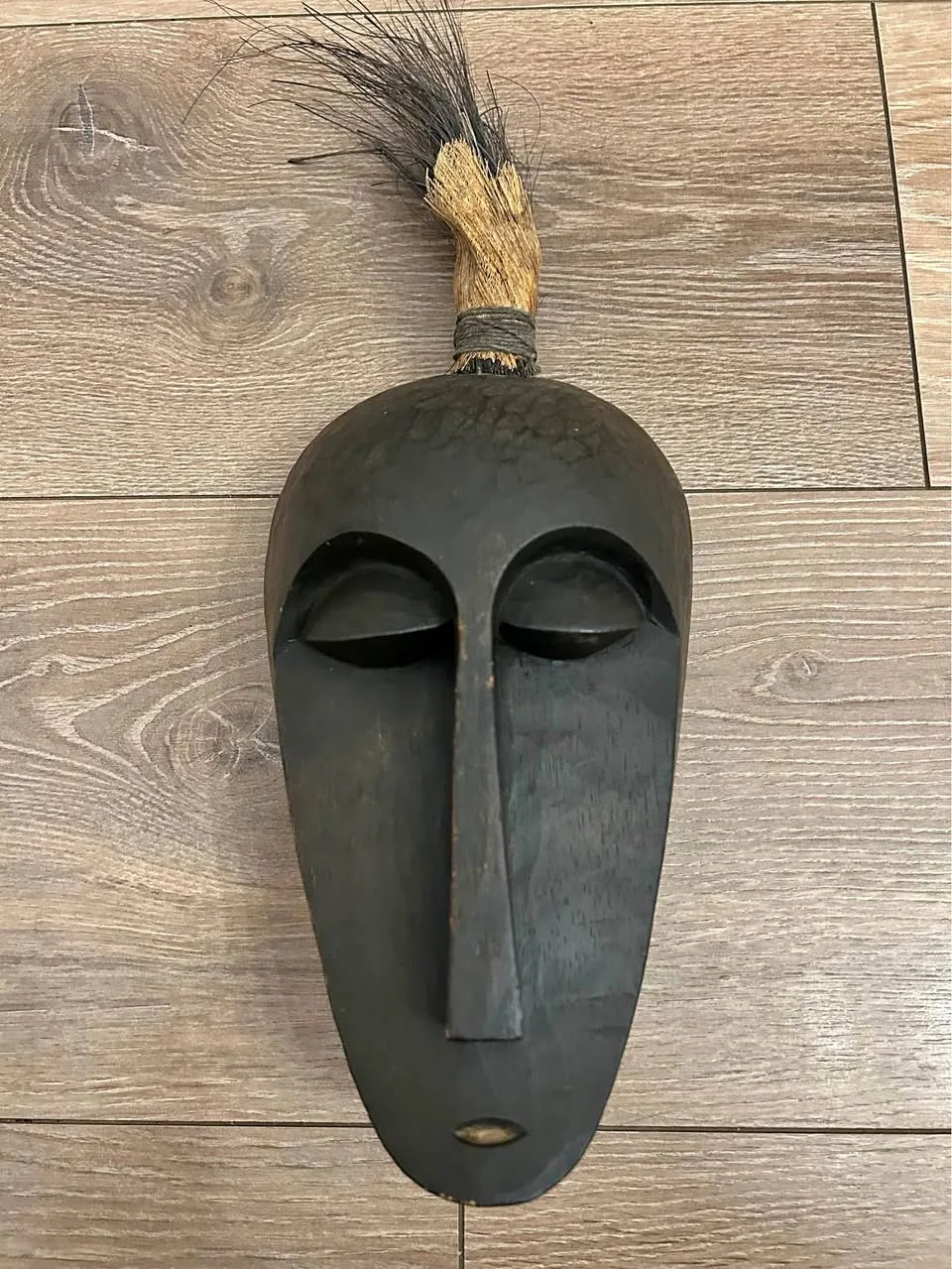 Vintage Indonesian Hand-Carved Wooden Tribal Mask thumbnail