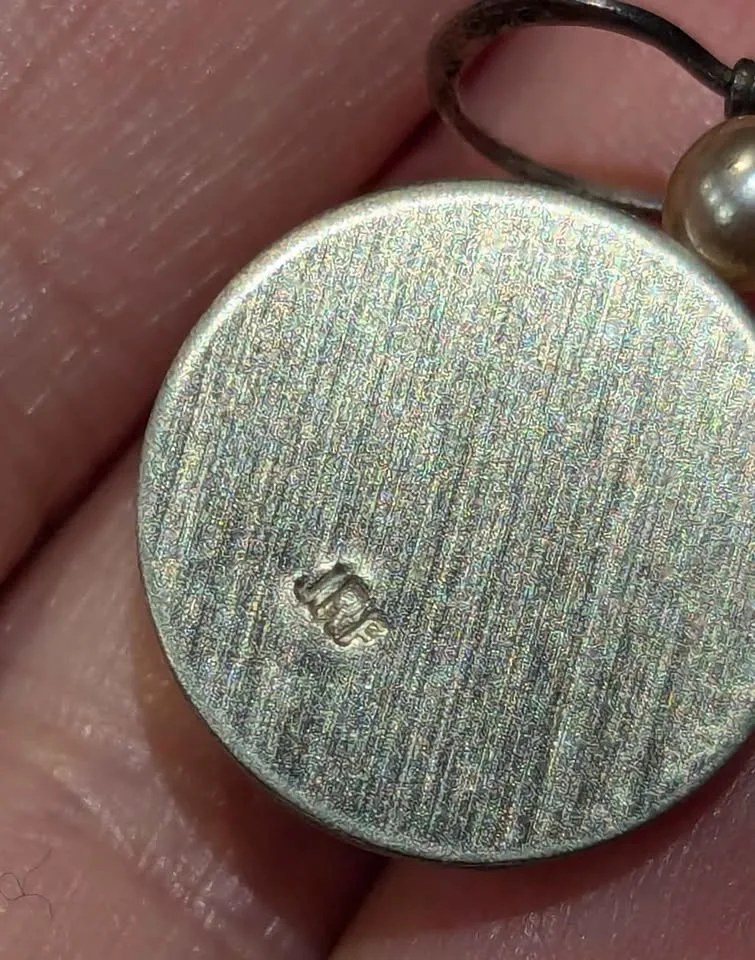 ✨ Sterling Silver & Gold Modernist Earrings (Signed) image indicator(4)