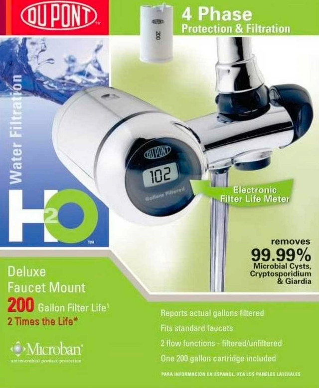 DuPont Deluxe Faucet Mount Drinking Water Filter