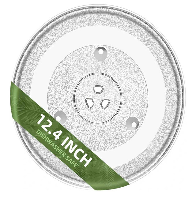 Microwave Glass Plate 12.4" (31.5cm) fit Panasonic, mint