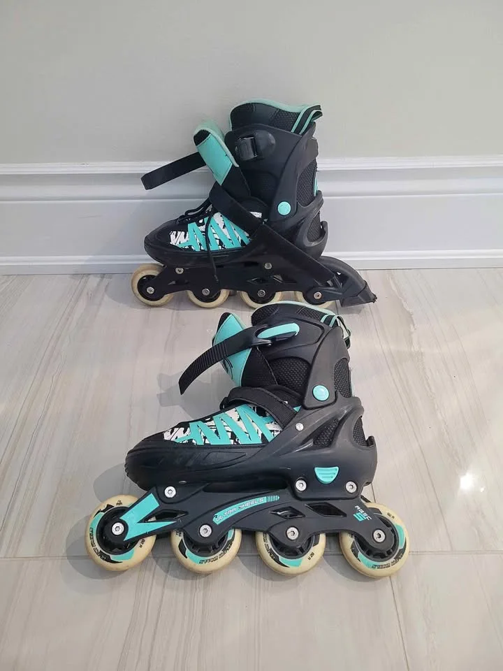 Roller Blades Adjustable Ultra Wheels (Size 9–11) – Turquoise thumbnail