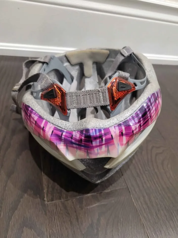 Girls Bike Helmet – Pink & White image indicator(2)