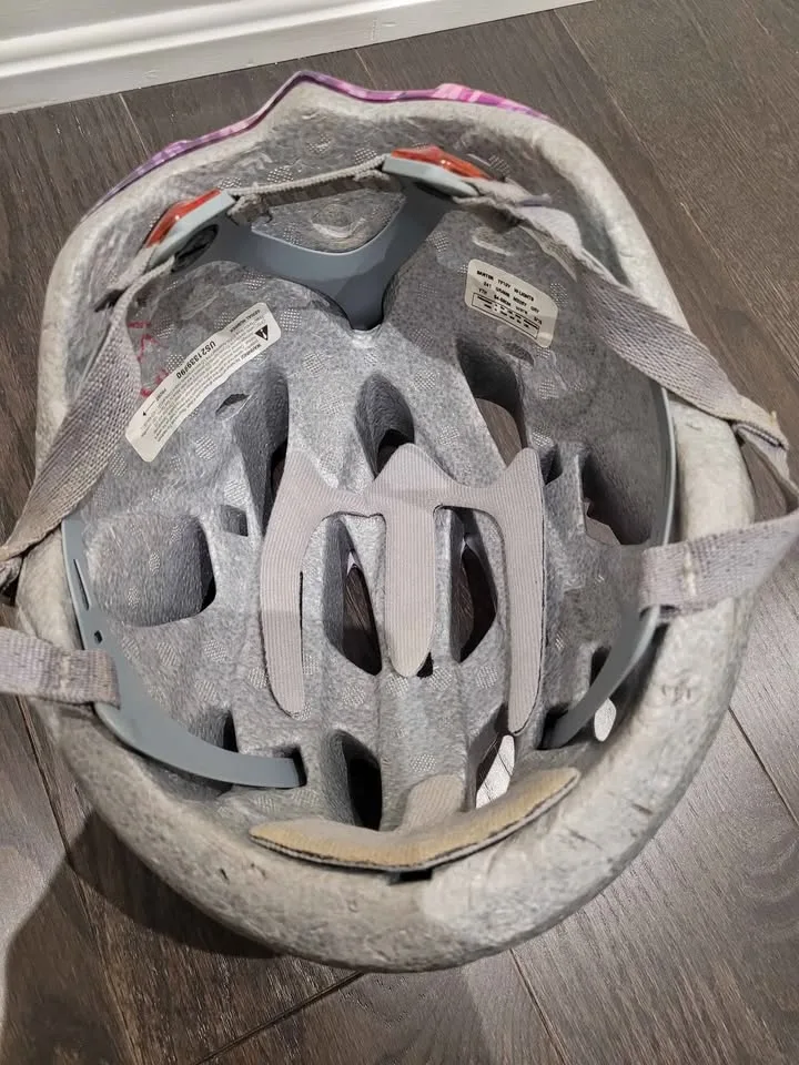 Girls Bike Helmet – Pink & White image indicator(4)