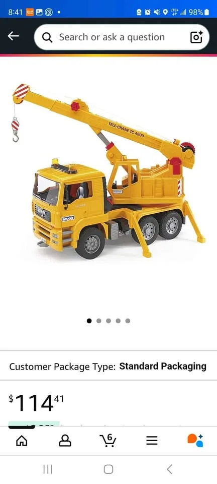 Toy Truck Crane – Like New Condition (yellow) image indicator(10)