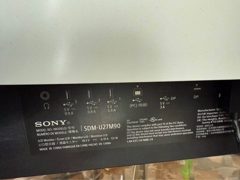 Sony InZone M9 27” 4K HDR 144 Hz Gaming Monitor - photo 2