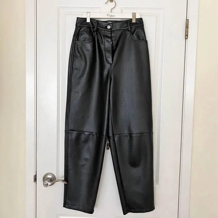 Aritzia Wilfred Oracle Vegan Faux Leather Pants - Size 4 thumbnail