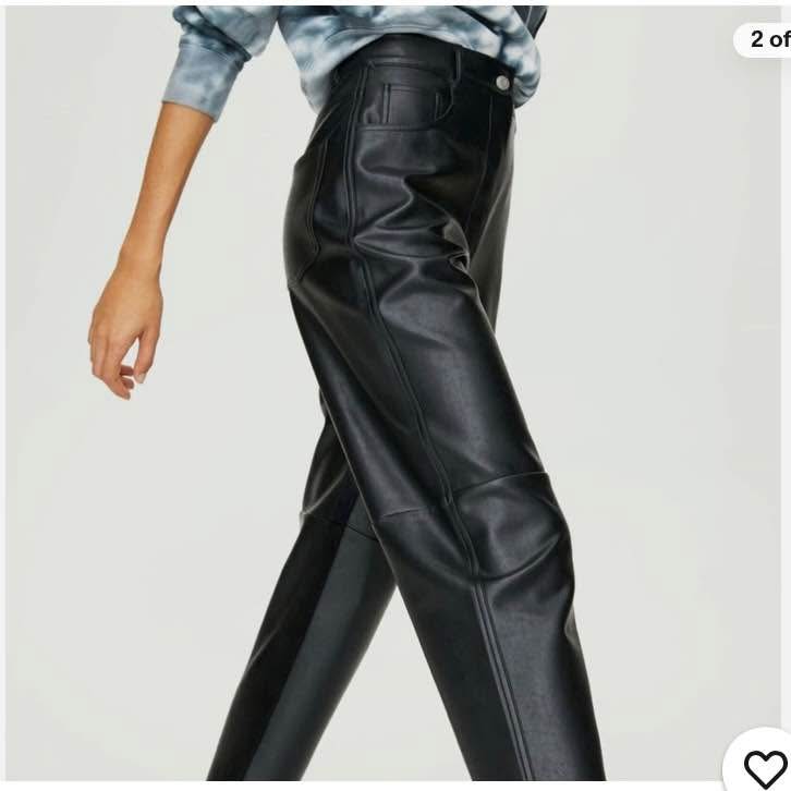 Aritzia Wilfred Oracle Vegan Faux Leather Pants - Size 4 - photo 5