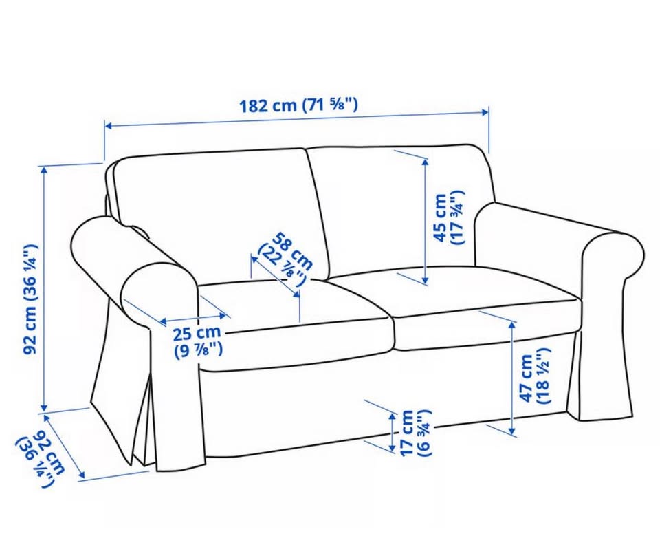IKEA Dark beige two-seater sofa - photo 3