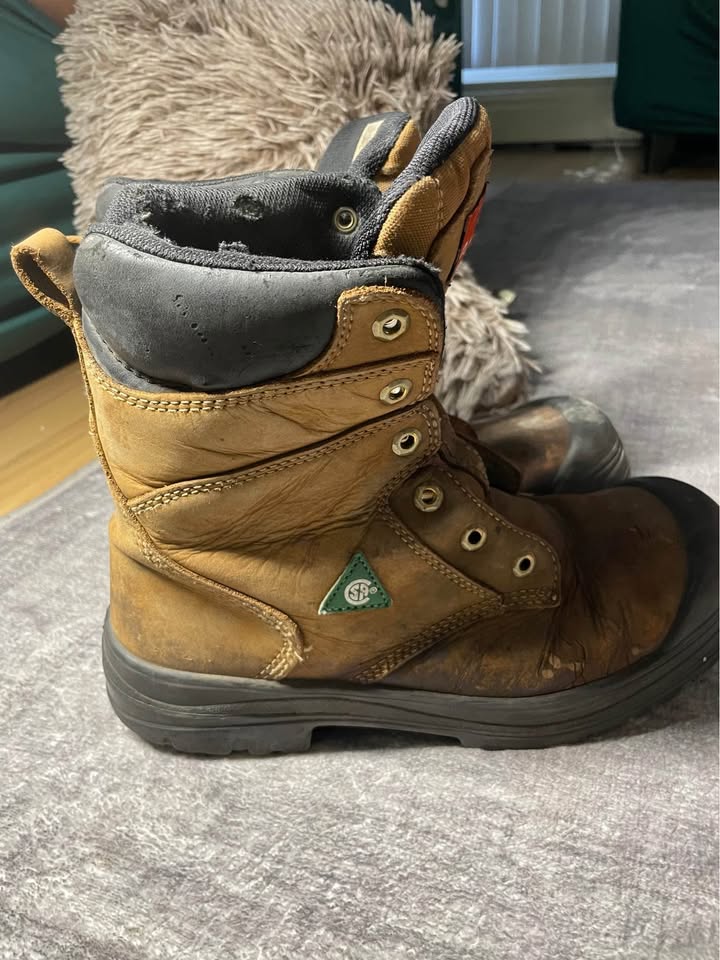 Safety boos steel toe size 8.5 - photo 3