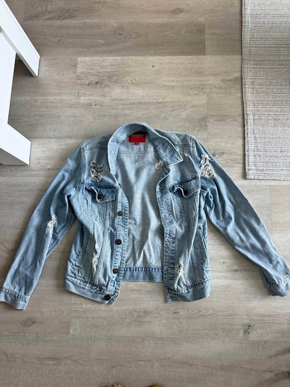 GUESS Distressed Denim Jacket