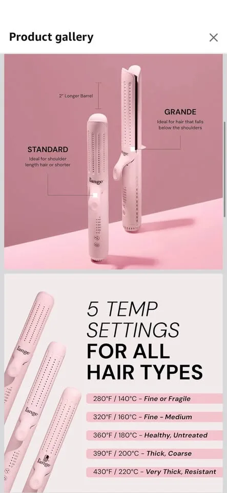 2-in-1 Curling Wand & Hair Straightener image indicator(3)