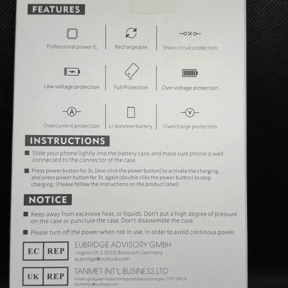 iPhone 11 Battery Case - Wireless Charging + Screen Protector image indicator(4)