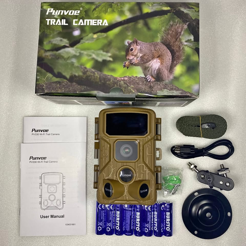 WiFi Hunting / Trail Camera - 4K, 64MP, 64GB MicroSD