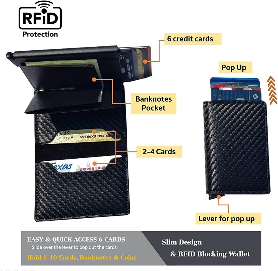 NEW - Compact minimalist men’s wallet RFID Blocker - photo 4