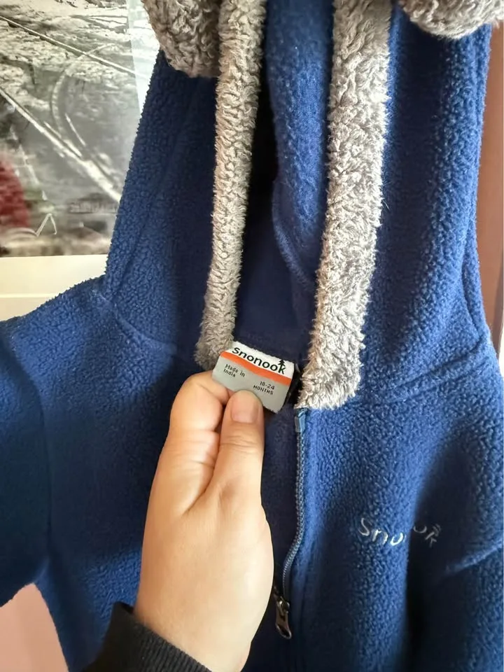 Snonook 18-24 Month Fleece Bunting Suit image indicator(3)