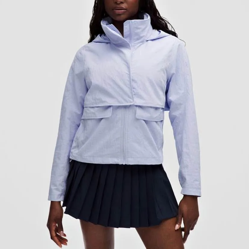 NWT Lululemon Always Effortless Jacket - Size 6, Blue thumbnail