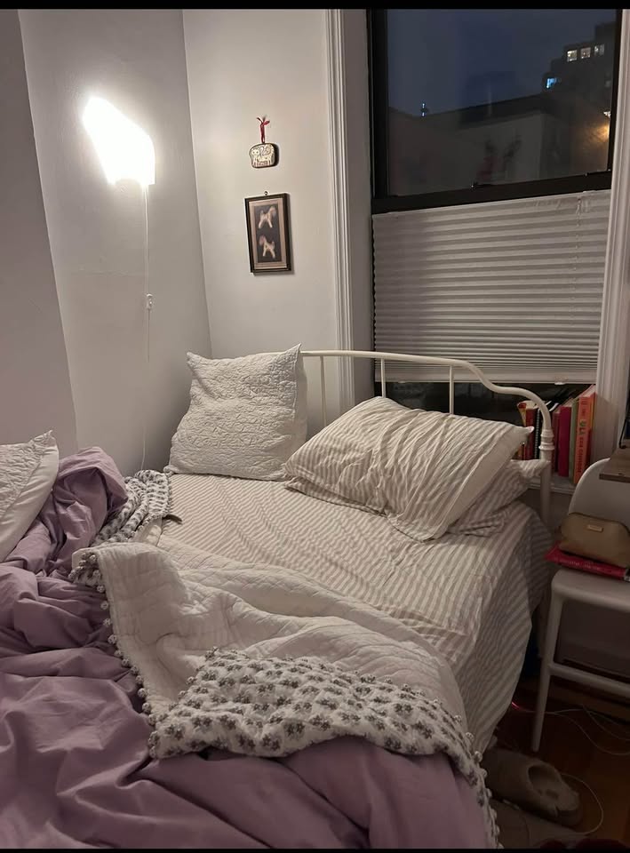 Firm full sized mattress and/or metal white bed frame - photo 2