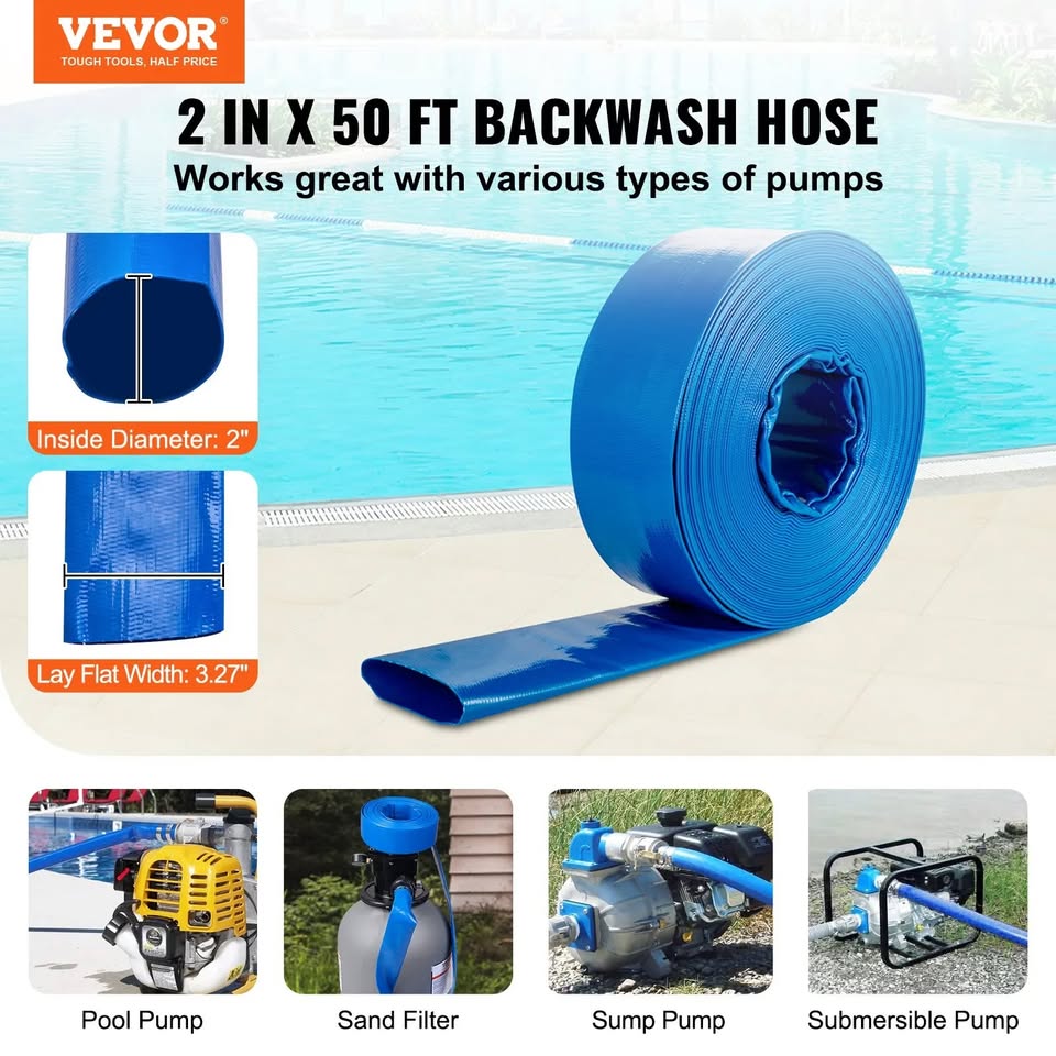 VEVOR 50ft Pool Backwash Hose - photo 5