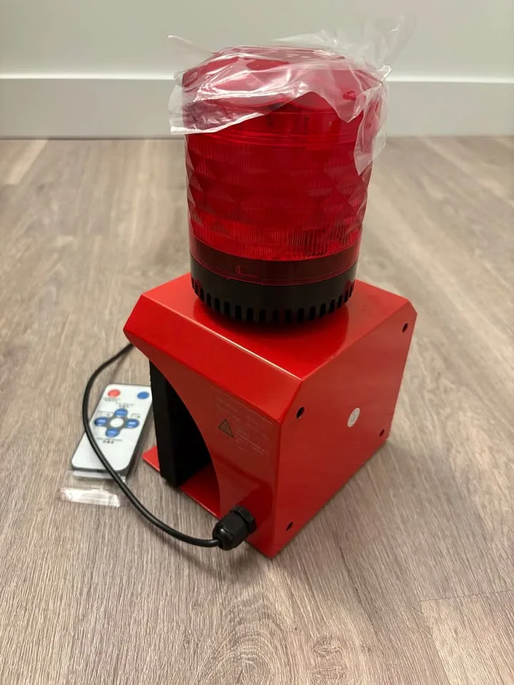 AC 110V Alarm Siren with Flashing Light & Remote | 120dB Loud image indicator(2)