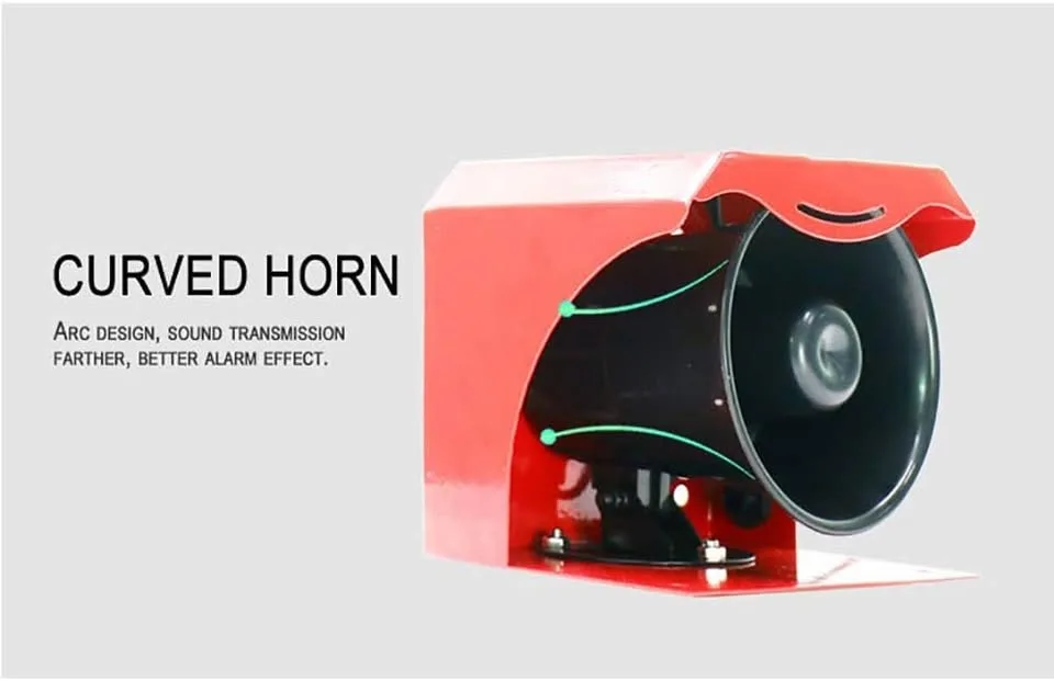 AC 110V Alarm Siren with Flashing Light & Remote | 120dB Loud image indicator(6)