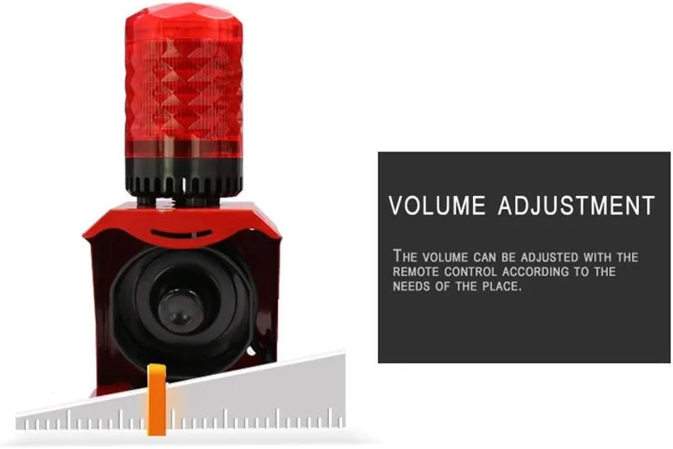 AC 110V Alarm Siren with Flashing Light & Remote | 120dB Loud image indicator(7)