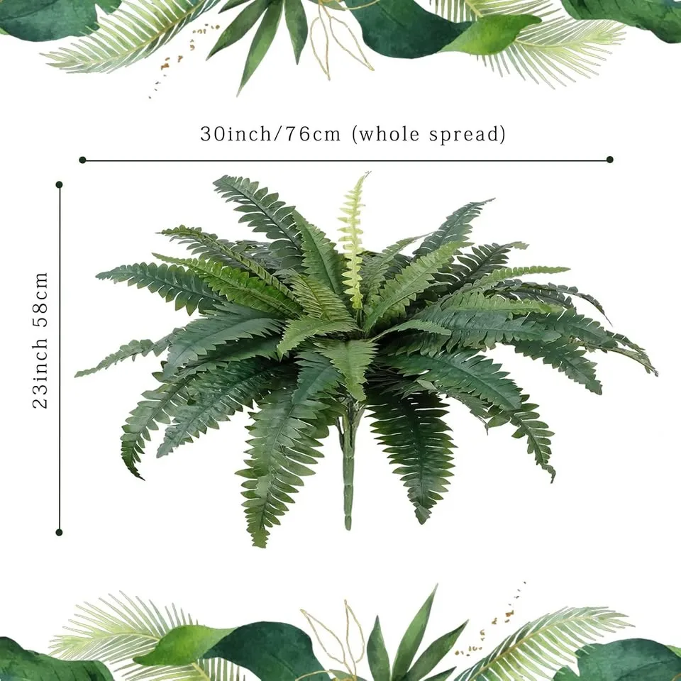 Dremisland 2-Pack Large Artificial Ferns 30" image indicator(3)