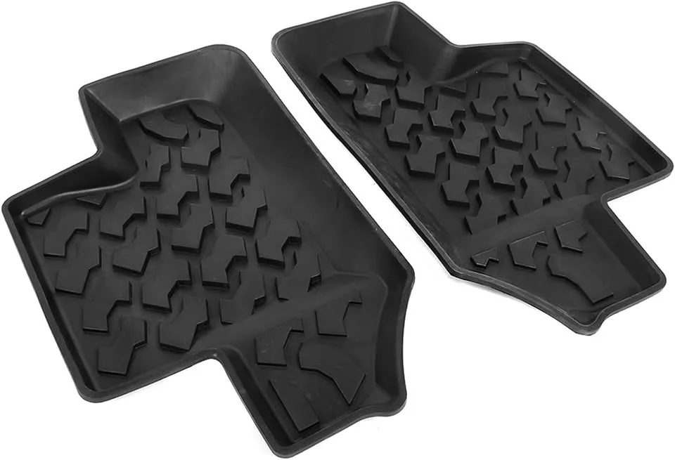 Rubber Rear Door Floor Mats – Jeep Wrangler JK 2-Door 2007-2017 image indicator(5)