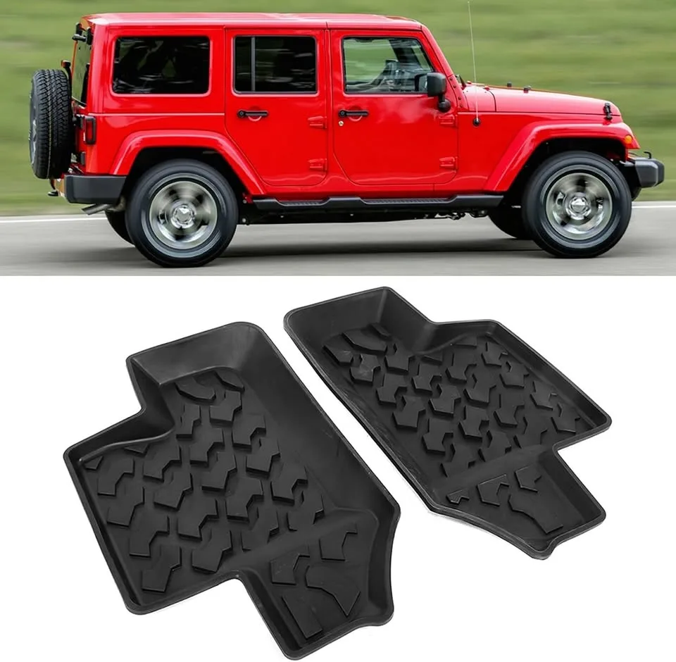 Rubber Rear Door Floor Mats – Jeep Wrangler JK 2-Door 2007-2017 image indicator(6)
