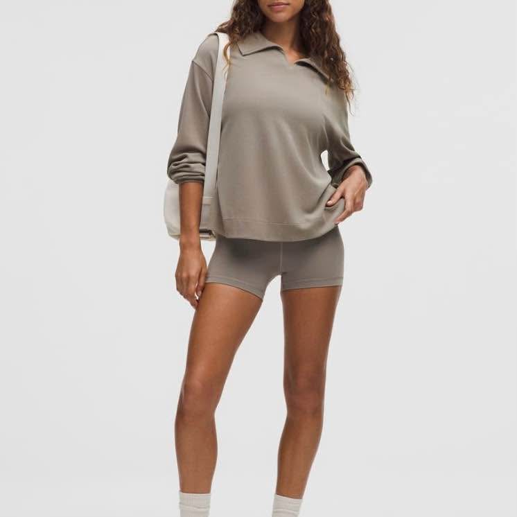 NWT Lululemon Softstreme Polo - XS, Warm Ash Grey - photo 3