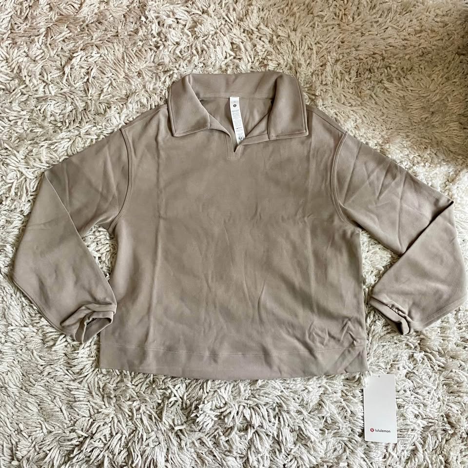 NWT Lululemon Softstreme Polo - XS, Warm Ash Grey - photo 4
