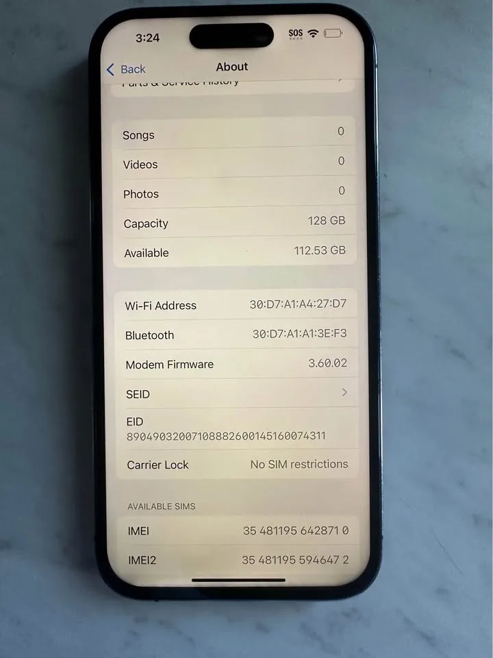 iPhone 14 Pro 128gb unlocked image indicator(4)