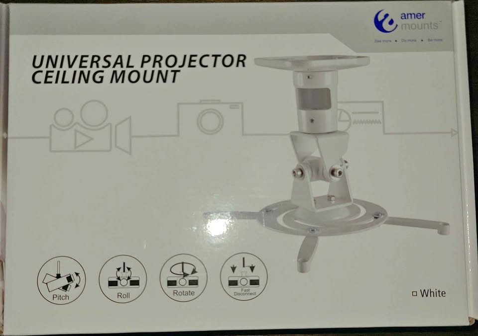 Universal projector ceiling mount